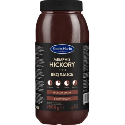 Padažas BBQ Memfio Hickory Santa Maria, 2,5 kg